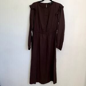 Setre Woman Midi Dress in Brown